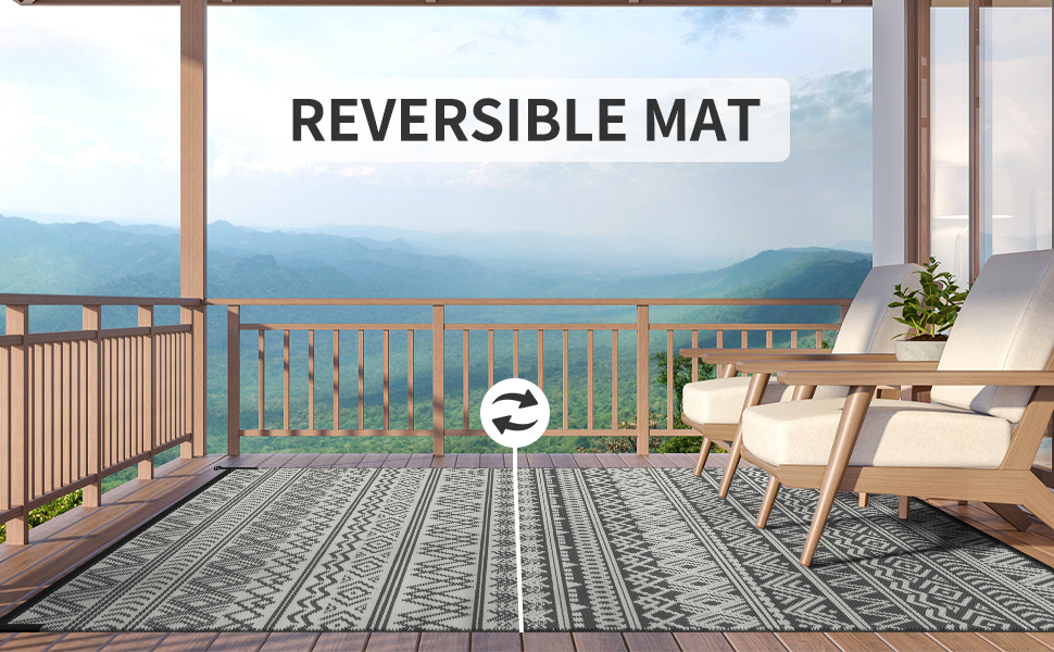 outdoor rug waterproof-outdoor patio rug waterproof-reversible mat