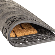 anti-skid rubber back coir natural